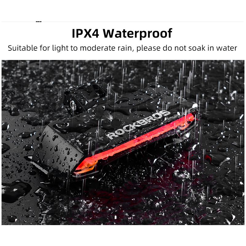 ROCKBROS LKWD-R1 Fahrradlicht Smart USB LED Drahtlose Fernbedienung Fahrradrücklicht MTB Straße Laser Blinker Fahrradlampe Rücklicht