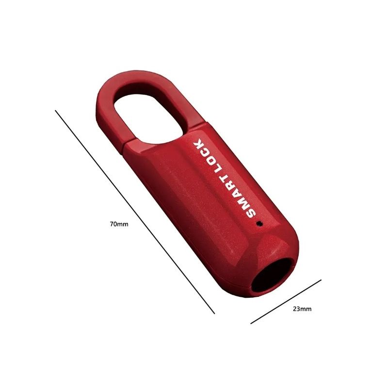 Mini-Fingerabdruck-Vorhängeschloss, USB-schlüsselloses Gepäckschloss, elektronisches Schloss, intelligentes biometrisches Fingerabdruck-Türschloss, schnelles Entsperren für unterwegs