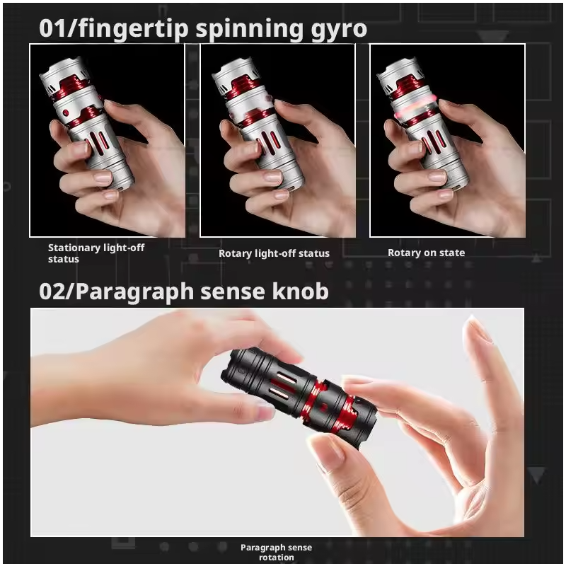 Portable Mini EDC Flashlight USB Rechargeable Pocket Torch Light Keychain Flashlights