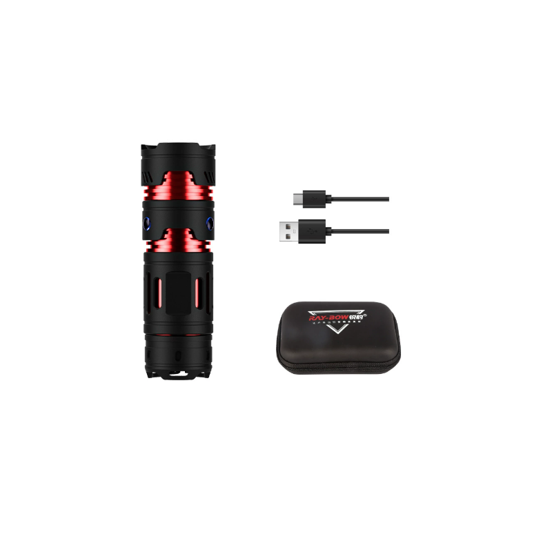 Portable Mini EDC Flashlight USB Rechargeable Pocket Torch Light Keychain Flashlights