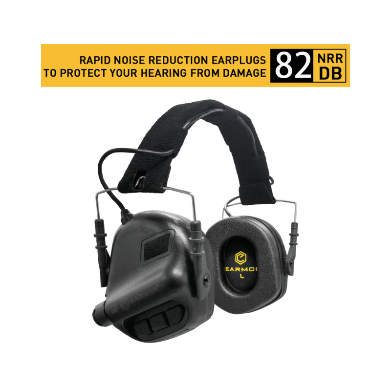 EARMOR M31 MOD4 Tactical Electronic Shooting Earmuffs Noise Reduction Hunting Gear with Comfortable Ear Cushion