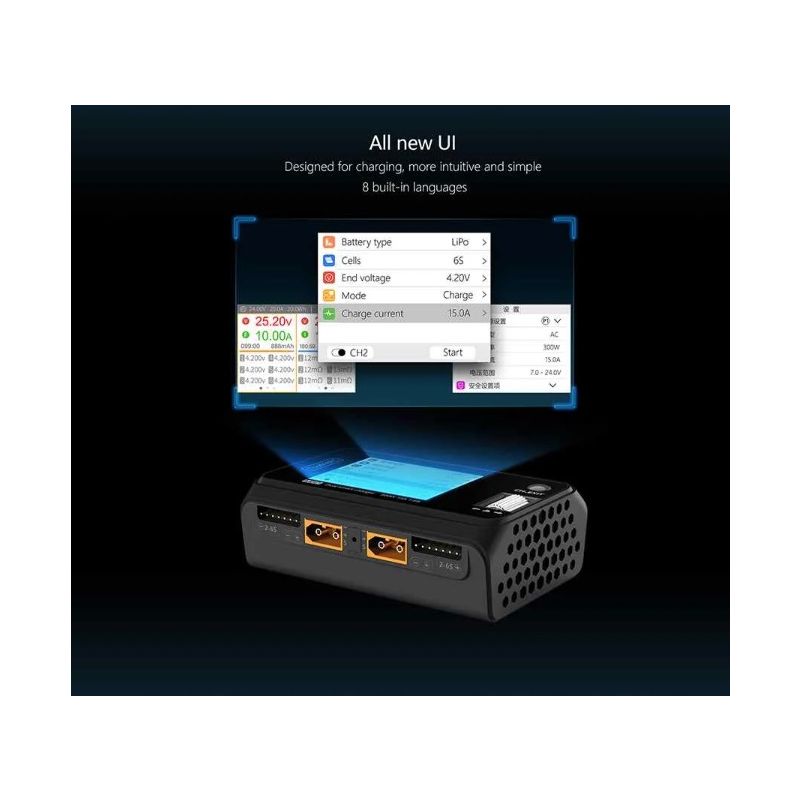 ToolkitRC M6D 500 W 15 A DC Zweikanal MINI Smart Ladegerät Entlader