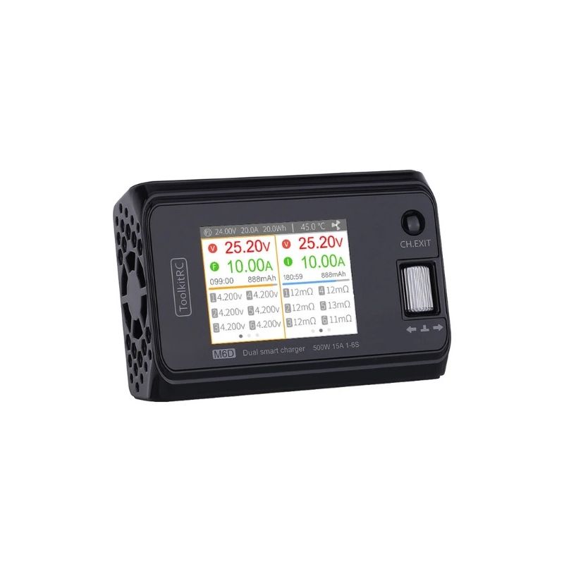 ToolkitRC M6D 500 W 15 A DC Zweikanal MINI Smart Ladegerät Entlader