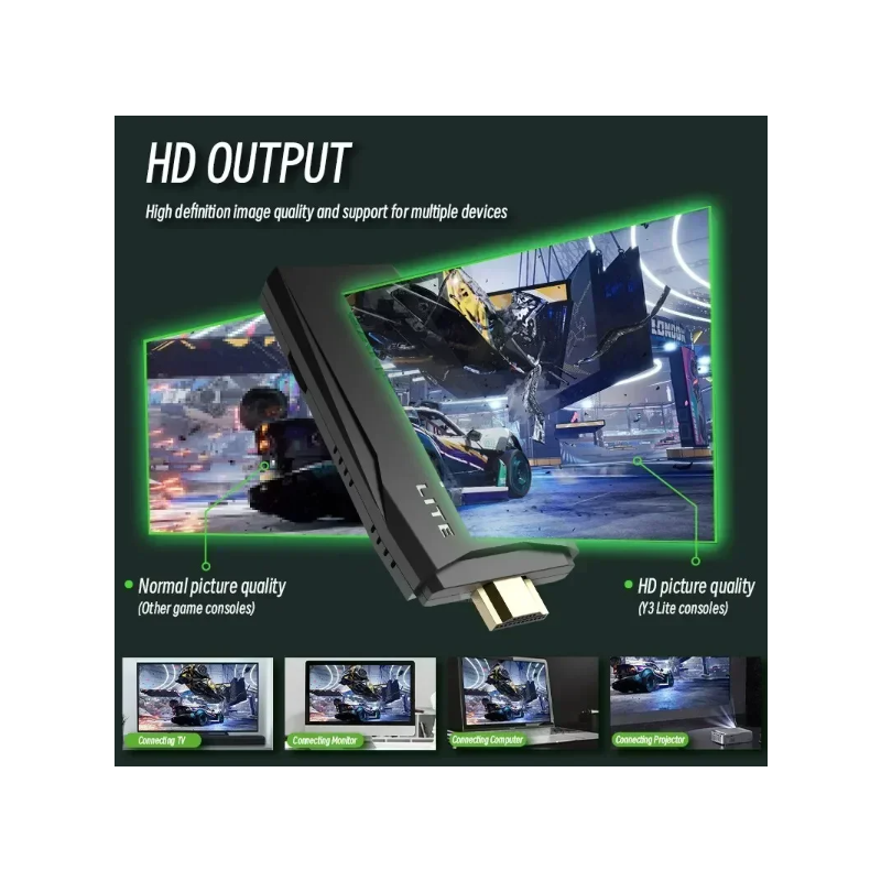 M8 Videospielkonsole 2,4 G Doppel Wireless Controller Game Stick 4K Retro Spiele