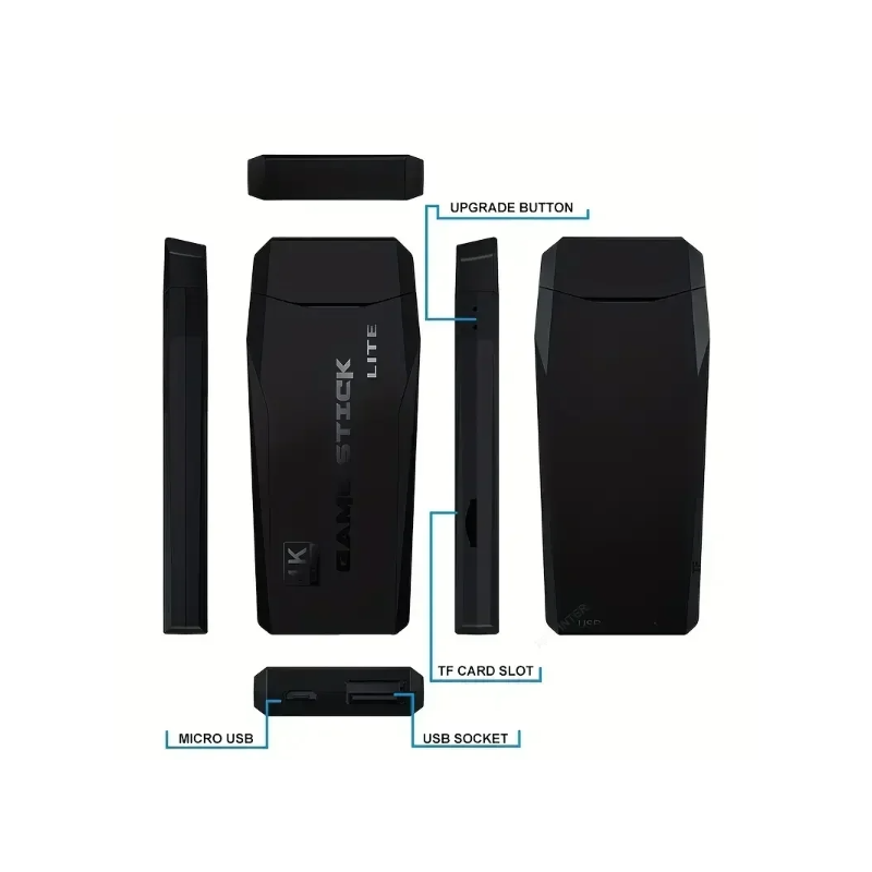 M8 Videospielkonsole 2,4 G Doppel Wireless Controller Game Stick 4K Retro Spiele