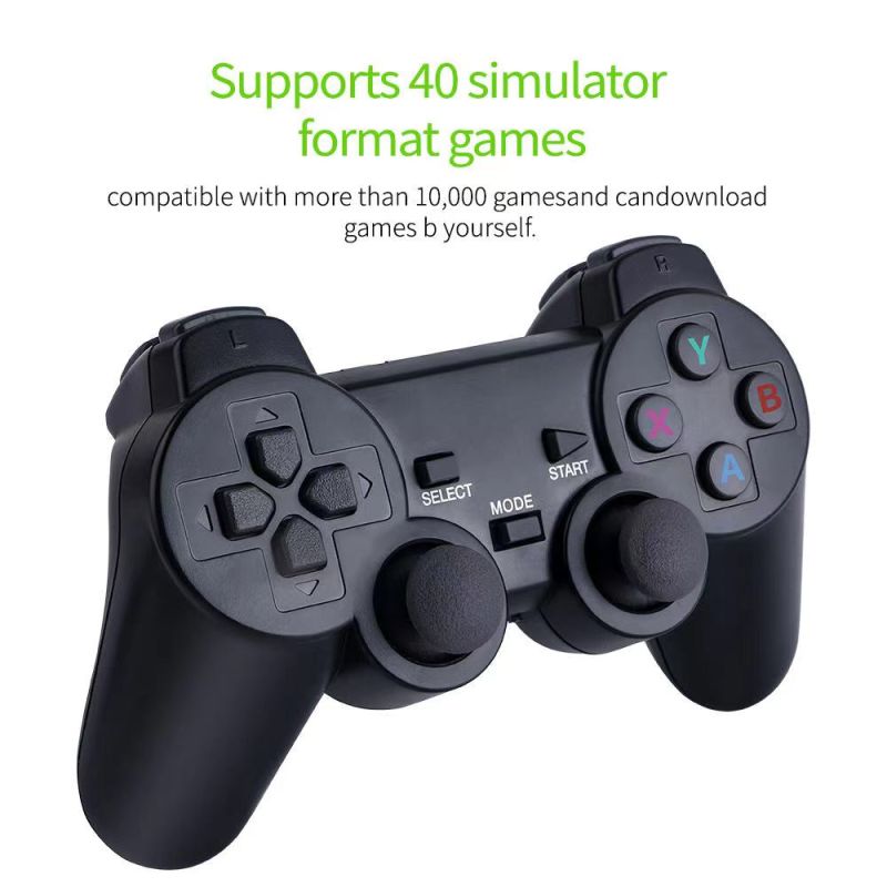 Videospielkonsole 2,4 G Double Wireless Controller Game Stick 4K 10000 Spiele 64 32 GB Retro-Spiele für PS1/GBA Boy Weihnachtsgeschenk
