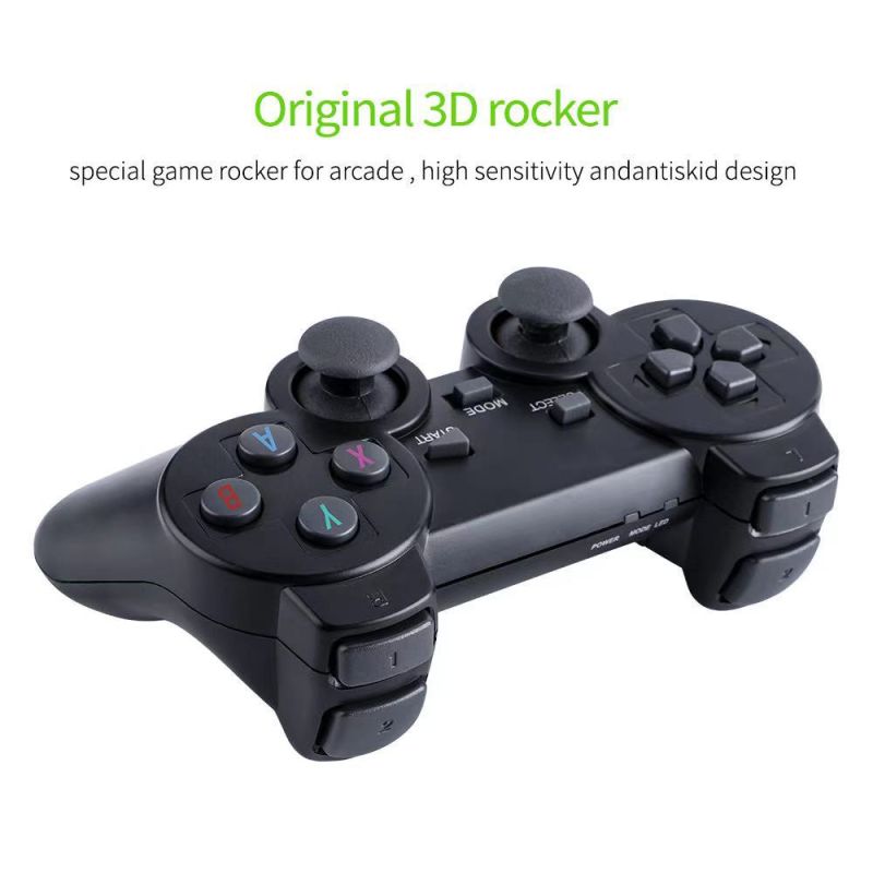 Videospielkonsole 2,4 G Double Wireless Controller Game Stick 4K 10000 Spiele 64 32 GB Retro-Spiele für PS1/GBA Boy Weihnachtsgeschenk