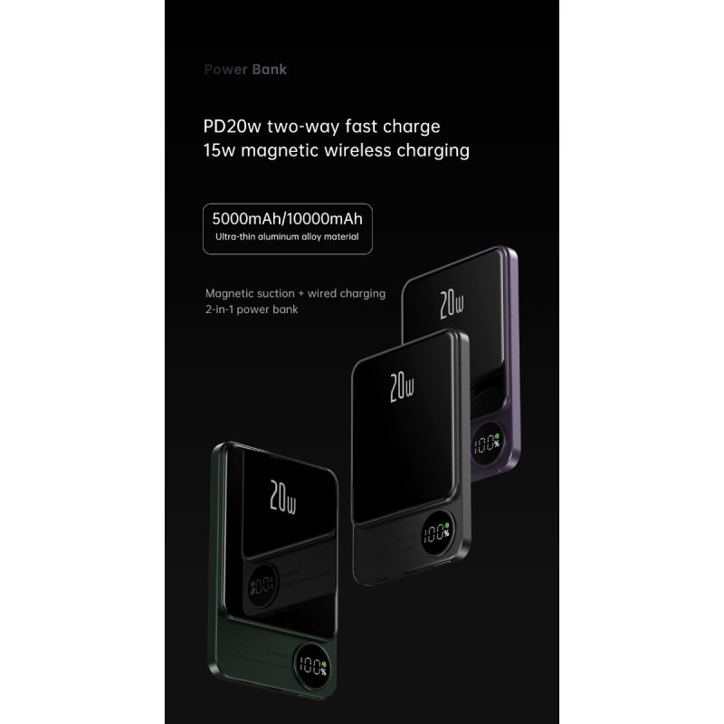 Magnetic Wireless Power Bank für Iphone 12 13 Pro Max 10000 mAh Magsafe Powerbank Induktion Schnellladegerät Externer Akku