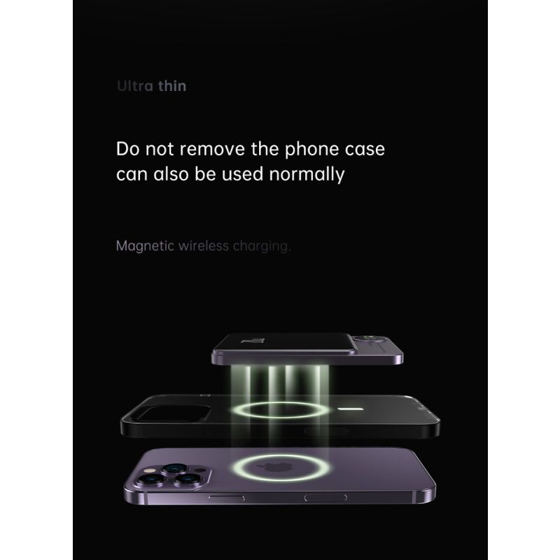 Magnetic Wireless Power Bank für Iphone 12 13 Pro Max 10000 mAh Magsafe Powerbank Induktion Schnellladegerät Externer Akku