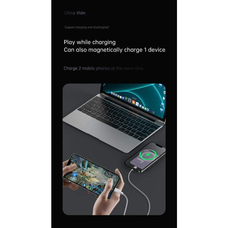 Magnetic Wireless Power Bank für Iphone 12 13 Pro Max 10000 mAh Magsafe Powerbank Induktion Schnellladegerät Externer Akku