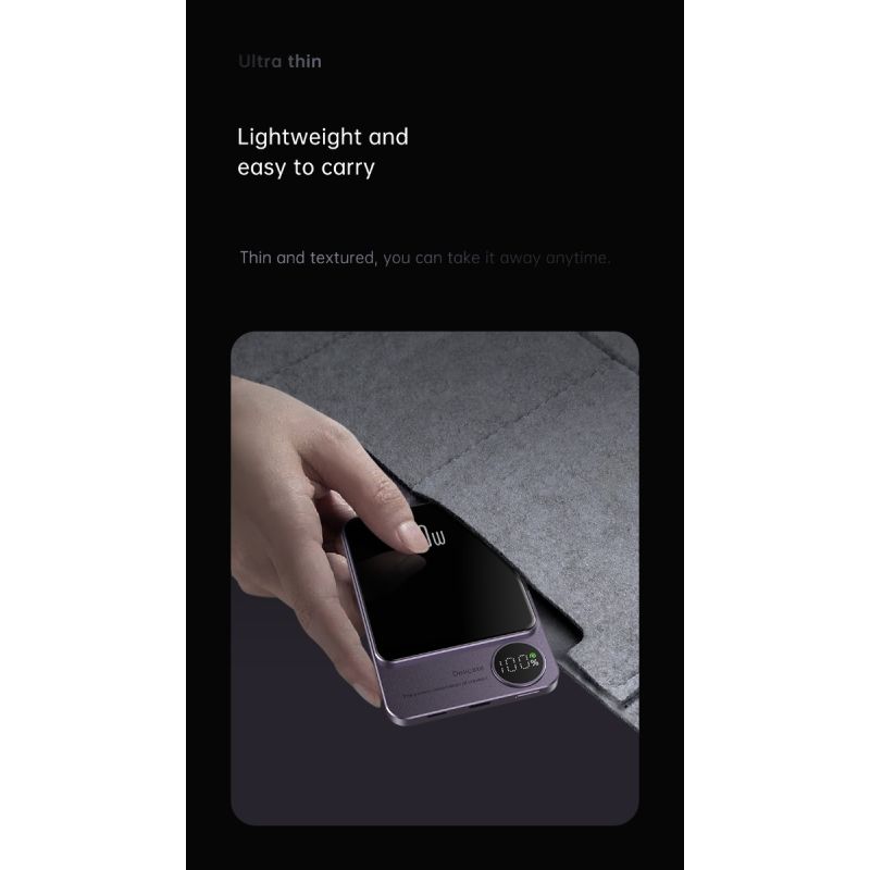 Magnetic Wireless Power Bank für Iphone 12 13 Pro Max 10000 mAh Magsafe Powerbank Induktion Schnellladegerät Externer Akku