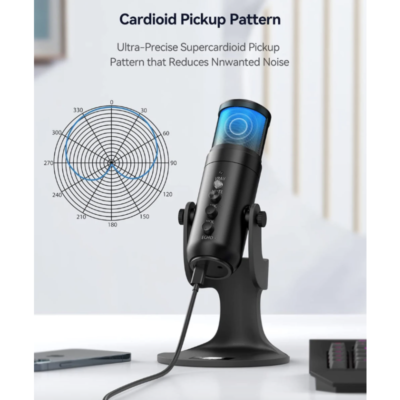 MU900PRO RGB USB-Mikrofon Professionelle Kondensatormikrofone