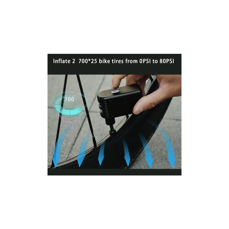 Mini Elektrische Luftpumpe Tragbare Fahrrad Cordless Inflator Presta Schrader Ventil Outdoor Road MTB Bike Zubehör