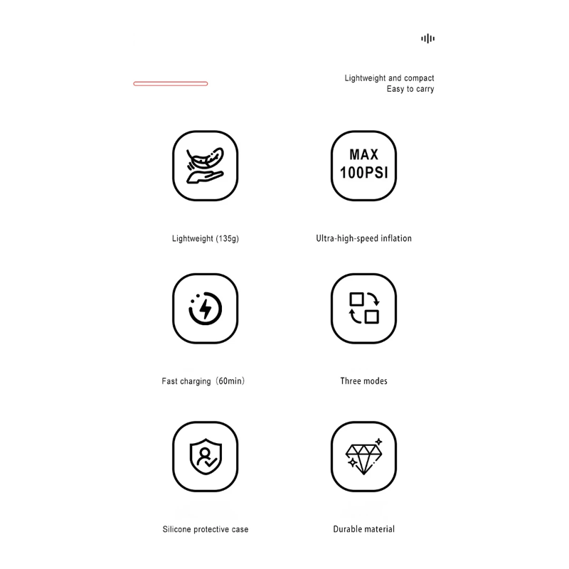 Mini Fahrrad Pumpe Tragbare Mini Elektrische Luftpumpe Handheld Wiederaufladbare Reifen Inflator