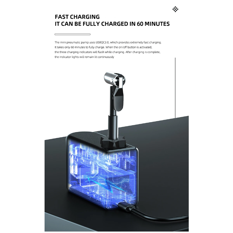 Mini Fahrrad Pumpe Tragbare Mini Elektrische Luftpumpe Handheld Wiederaufladbare Reifen Inflator