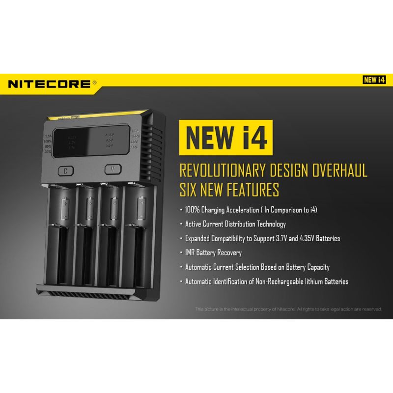 Nitecore neues I4-Li-Ion-Ladegerät