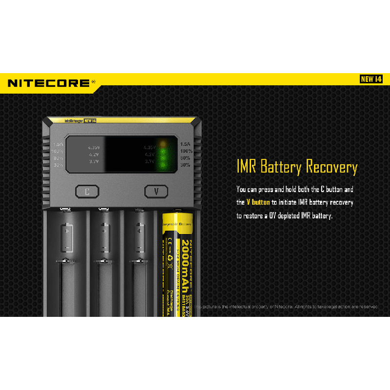 Nitecore neues I4-Li-Ion-Ladegerät