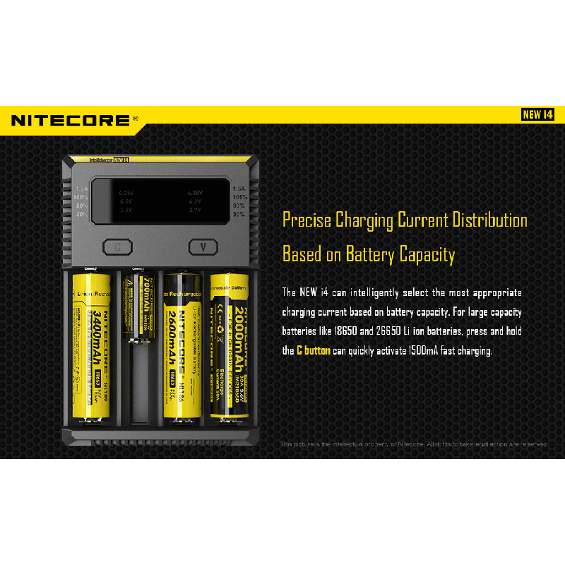 Nitecore neues I4-Li-Ion-Ladegerät