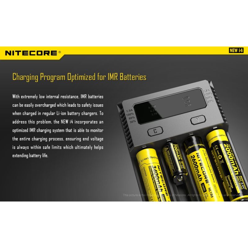 Nitecore neues I4-Li-Ion-Ladegerät