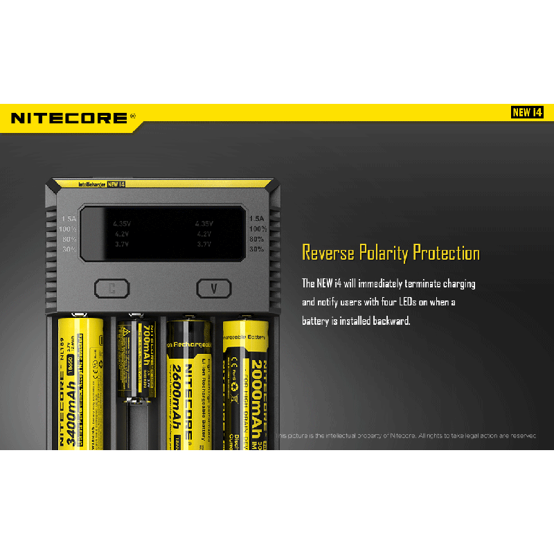 Nitecore neues I4-Li-Ion-Ladegerät