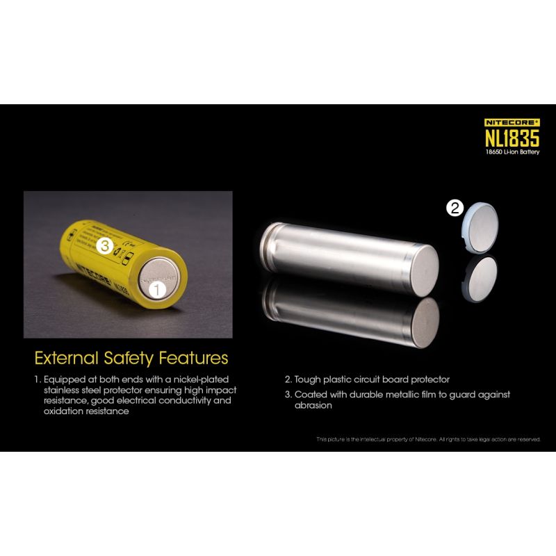 Nitecore 18650 NL1835 3500 3,6V 12.6WH Li-Ion-Akku