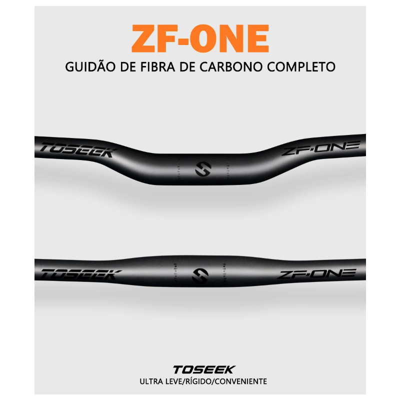 TOSEEK ZF-ONE Mtb Carbon Lenker Fahrrad Lenker 31.8*580-720/740/760mm Matt Schwarz Lenker für Mountainbike Zubehör