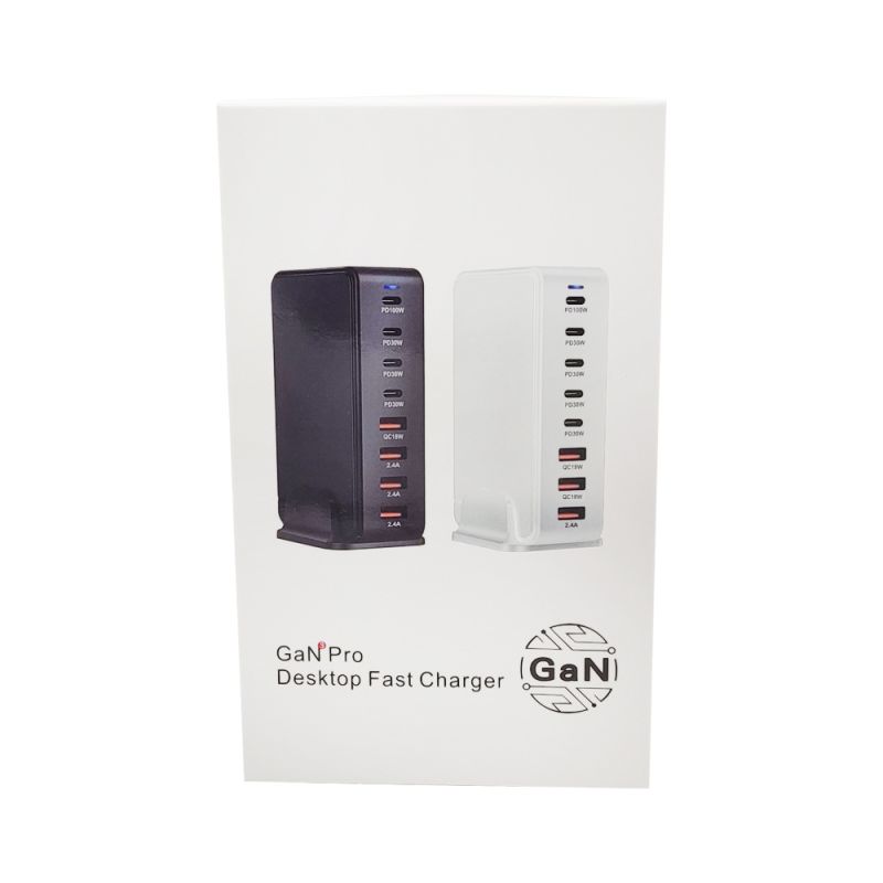 240-W-Desktop-GaN-Ladegerät 8-Port-USB-Typ-C-PD-Ladegerät Schnellladung 3.0 USB-Typ-C-Schnellladegerät Mobiles USB-Ladegerät