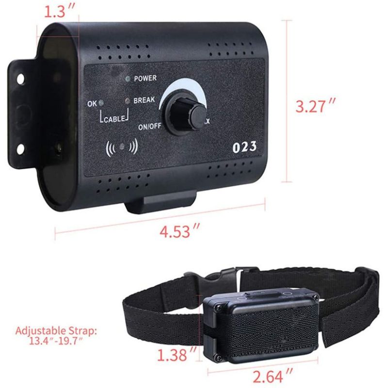 Elektrischer Haustierzaun Unsichtbares drahtloses elektrisches Hundezaunsystem Outdoor-Hundetraining Fernbedienungs-Piepton-Hundeschockhalsband