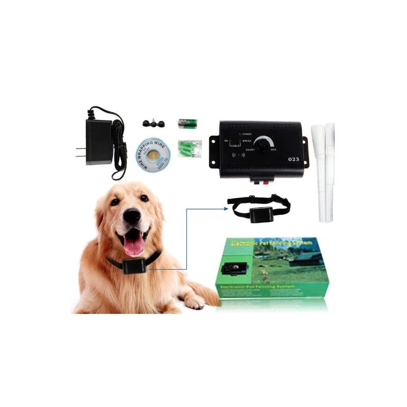 Elektrischer Haustierzaun Unsichtbares drahtloses elektrisches Hundezaunsystem Outdoor-Hundetraining Fernbedienungs-Piepton-Hundeschockhalsband