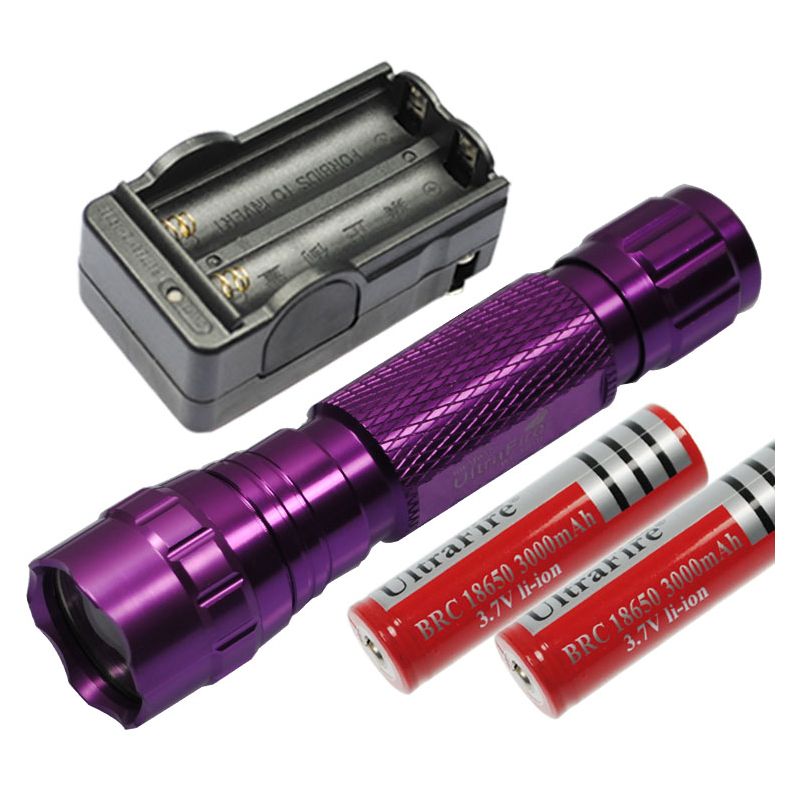 Multi Color Select Ultrafire 501B U2 1300 Lumen 5 Modi LED-Taschenlampe  2 * 18650 Batterie  Ladegerät