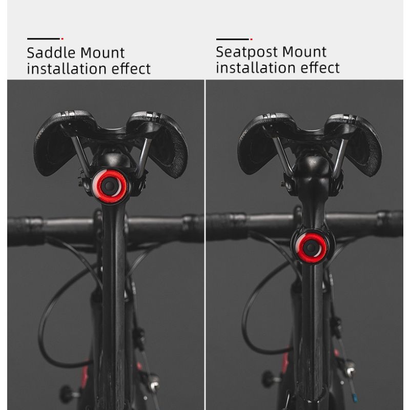 ROCKBROS Q3 Fahrrad Rücklicht MTB Rennrad Nacht Radfahren Rücklicht Smart Bremssensor Warnlicht Wasserdichtes Fahrradzubehör