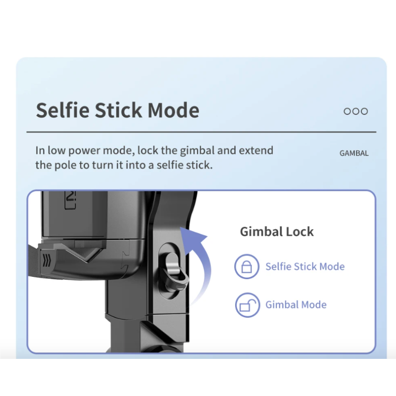 Q18 Selfie Stick 360 Rotation Nach Aufnahmemodus Gimbal Stabilisator