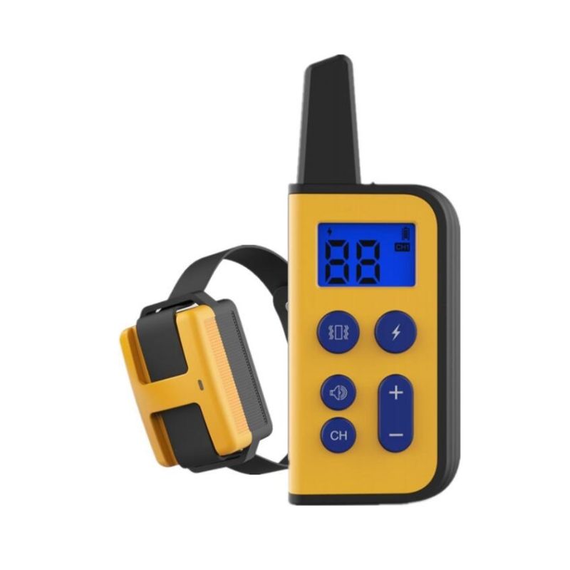 2020 neue 1000m Electric Hunde-Trainingskragen PET-Fernbedienung wasserdicht wiederaufladbar mit LCD-Anzeige für alle Größe Bark-Stop-Halsbänder