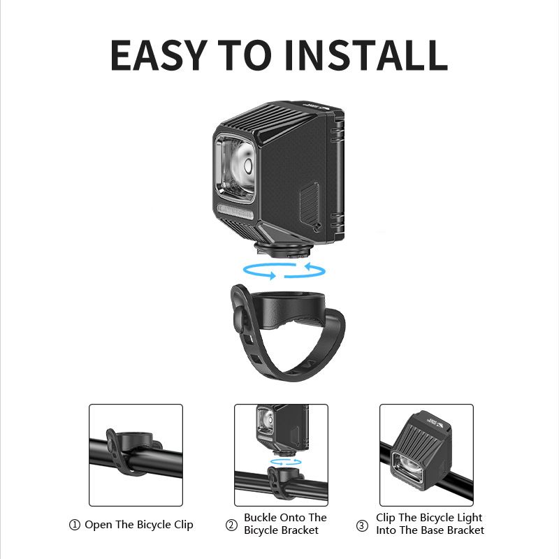 SMILING SHARK Hängende Fahrrad-Frontlichter EVO1700 Fahrradscheinwerfer USB-C wiederaufladbare Fahrradlichter