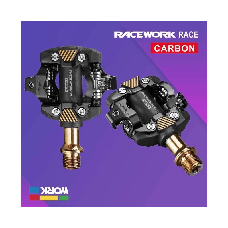 RACEWORK MTB Pedal Self-Locking SPD Pedale Mountainbike Stollen Lager Fußstütze Bicycele Teile