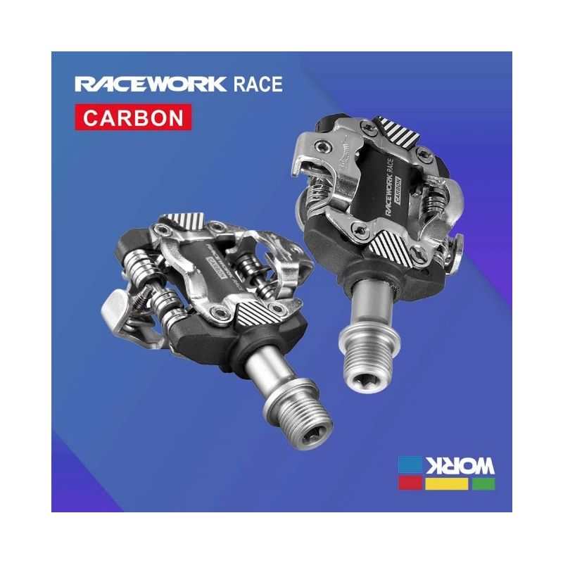 RACEWORK MTB Pedal Self-Locking SPD Pedale Mountainbike Stollen Lager Fußstütze Bicycele Teile