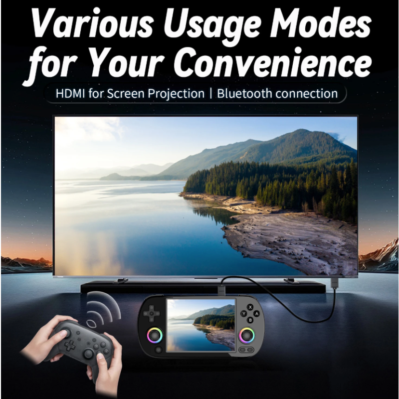 ANBERNIC RG40XX H Handheld Game Console Linux 64-bit System 4.0 inch IPS 3200mAh Retro Video Gaming Console