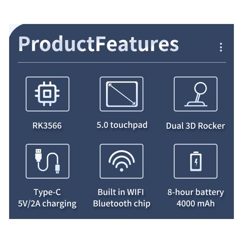 POWKIDDY RGB10 MAX3 Retro RK3566 Handheld-Spielekonsole 5 Zoll 1280 * 720 IPS-Bildschirm Open-Source-Retro-Gaming