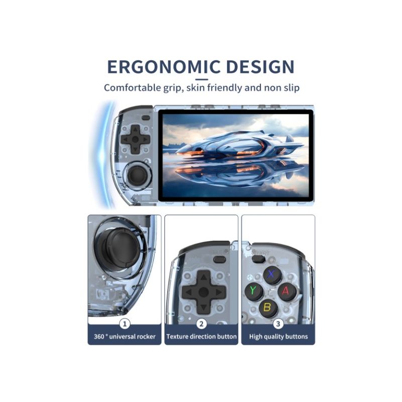 POWKIDDY RGB10 MAX3 Retro RK3566 Handheld-Spielekonsole 5 Zoll 1280 * 720 IPS-Bildschirm Open-Source-Retro-Gaming
