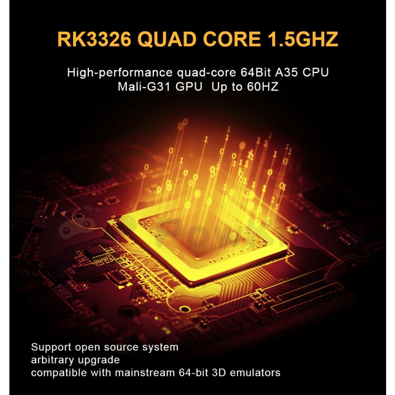 POWKIDDY Neue RGB20S-Handheld-Spielkonsole Retro-Open-Source-System RK3326 3,5-Zoll-4:3-IPS-Bildschirm Kindergeschenke