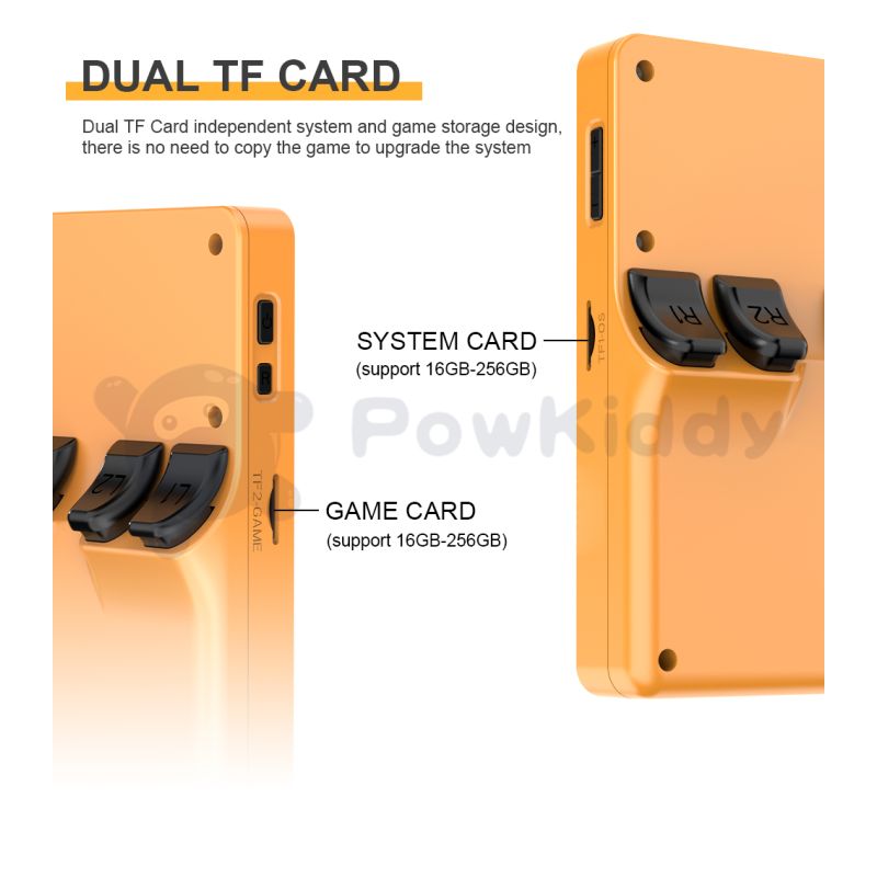 POWKIDDY Neue RGB20S-Handheld-Spielkonsole Retro-Open-Source-System RK3326 3,5-Zoll-4:3-IPS-Bildschirm Kindergeschenke