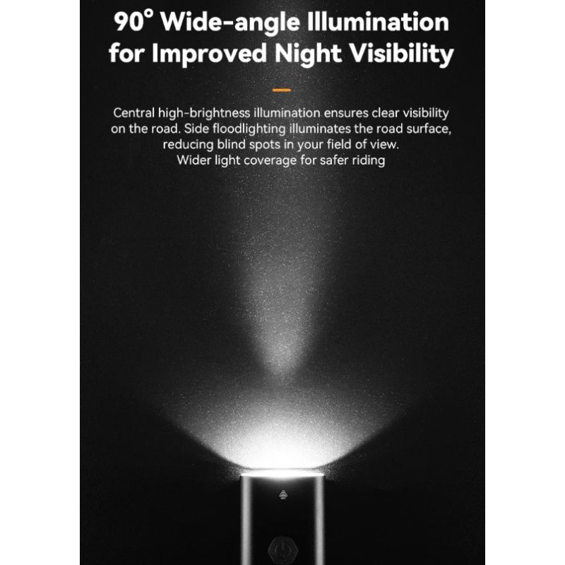 ROCKBROS RHL-1000LUMEN Fahrrad-Frontlicht, regendicht, wiederaufladbar, Typ C, Fahrradlicht, Fahrradscheinwerfer, LED-MTB-Fahrradlampe