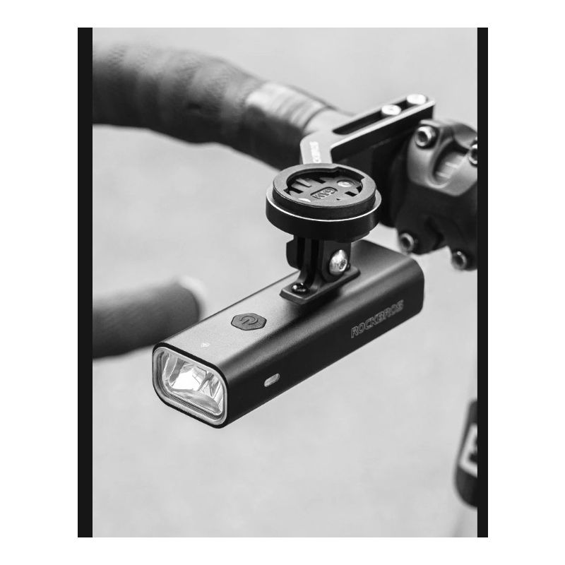 ROCKBROS RHL-1000LUMEN Fahrrad-Frontlicht, regendicht, wiederaufladbar, Typ C, Fahrradlicht, Fahrradscheinwerfer, LED-MTB-Fahrradlampe