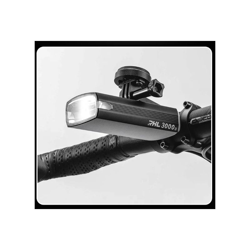 ROCKBROS RHL3000 Fahrradlicht 10000 mAh Taschenlampe Fahrrad-Frontlicht Wasserdichter MTB-Rennrad-Scheinwerfer