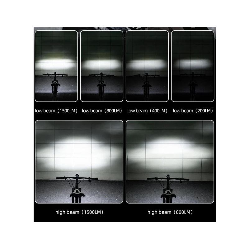 ROCKBROS RHL3000 Fahrradlicht 10000 mAh Taschenlampe Fahrrad-Frontlicht Wasserdichter MTB-Rennrad-Scheinwerfer