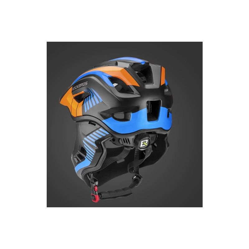 ROCKBROS Kinder Fahrradhelm Abnehmbarer Integralhelm für Kinder und Teenager, Sicherheits-Sporthelm, MTB, Fahrrad, Roller, Motor, Crosshelm