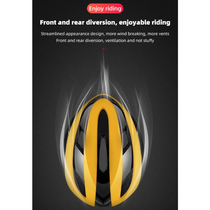 ROCKBROS Fahrradhelm Radfahren Ultraleichter Rennradhelm MTB Rollerhelm Kappen Motorradhelm