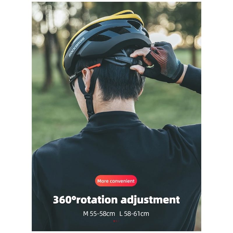 ROCKBROS Fahrradhelm Radfahren Ultraleichter Rennradhelm MTB Rollerhelm Kappen Motorradhelm