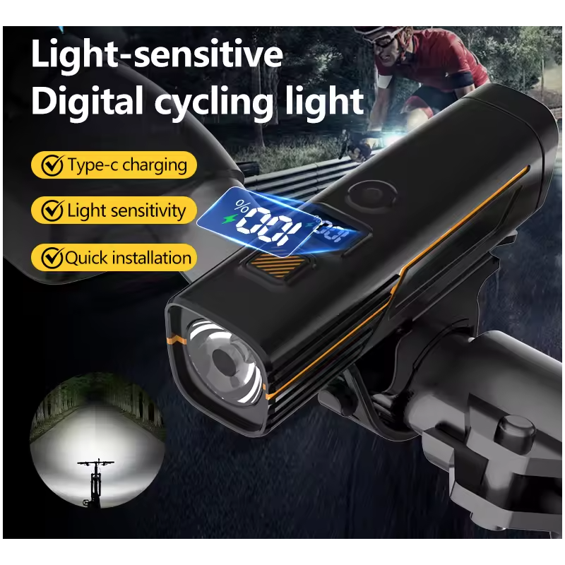 B9 Bicycle Front Light Type-C Charging Headlight MTB Road Bike Headlight for Outdoor Cycling Accessories