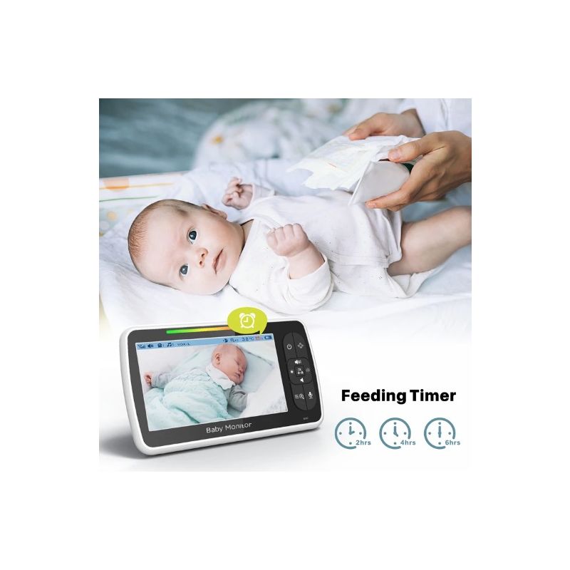 5 zoll Baby Monitor mit Kamera SM650 Mutter Kinder kinder Kam Tragbare Video Monitor